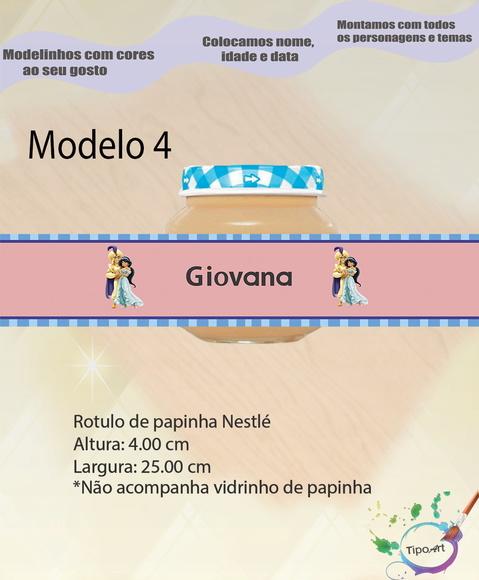 Rótulo Vidro Papinha-jasmine