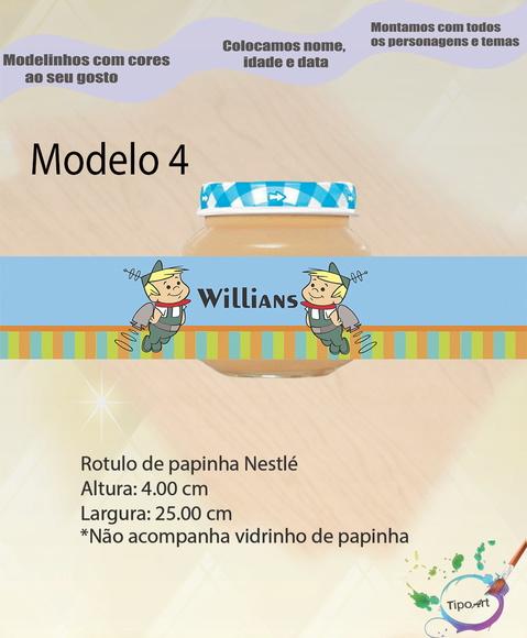 Rótulo Vidro Papinha-jetsons