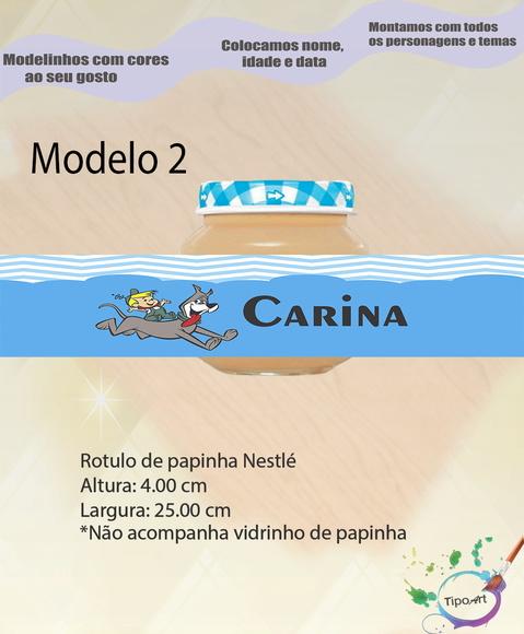 Rótulo Vidro Papinha-jetsons