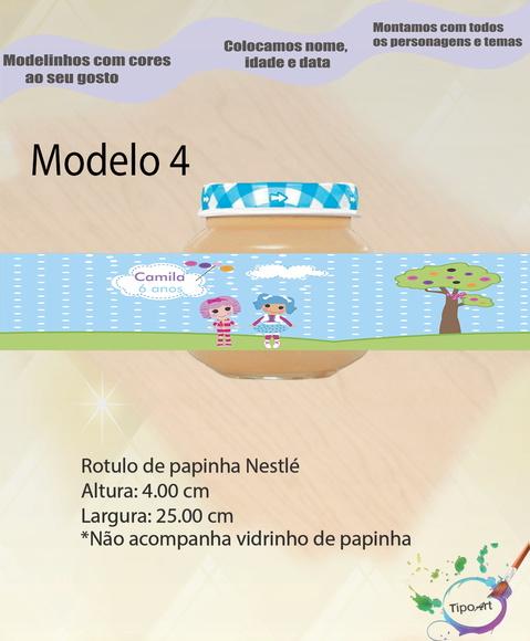 Rótulo Vidro Papinha-lalaloopsy