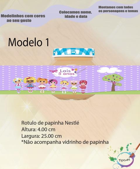 Rótulo Vidro Papinha-lalaloopsy