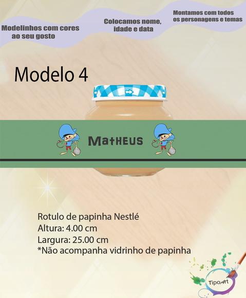 Rótulo Vidro Papinha-ligeirinho