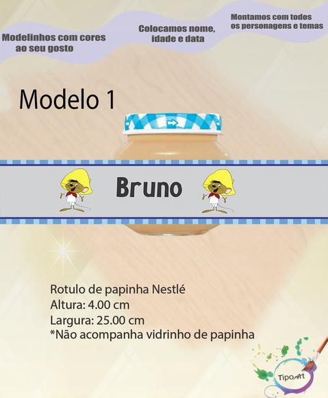 Rótulo Vidro Papinha-ligeirinho