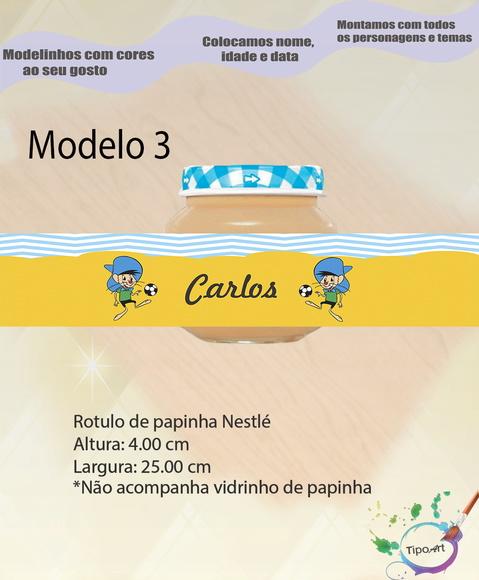 Rótulo Vidro Papinha-ligeirinho