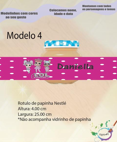 Rótulo Vidro Papinha-lol Surprise
