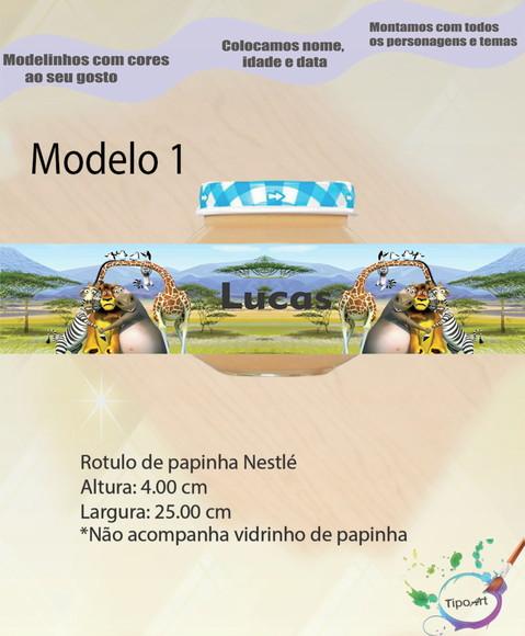 Rótulo Vidro Papinha-madagascar