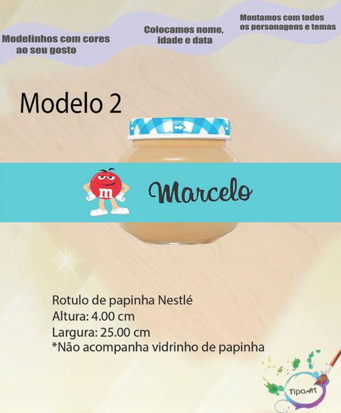 Rótulo Vidro Papinha-m&m