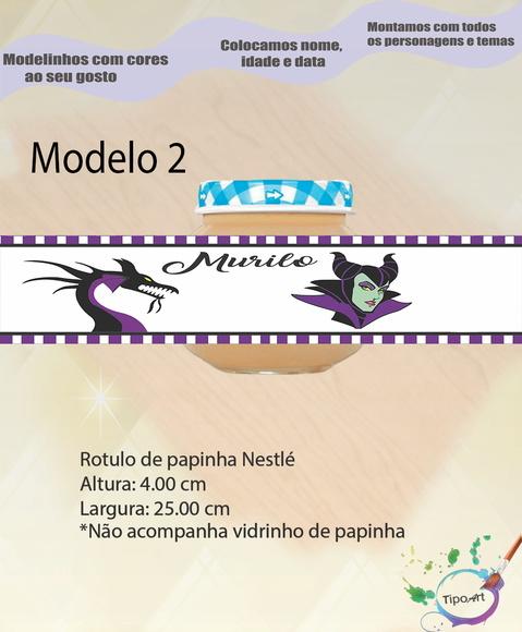 Rótulo Vidro Papinha-malevola