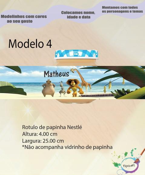 Rótulo Vidro Papinha-madagascar