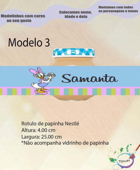 Rótulo Vidro Papinha-margarida