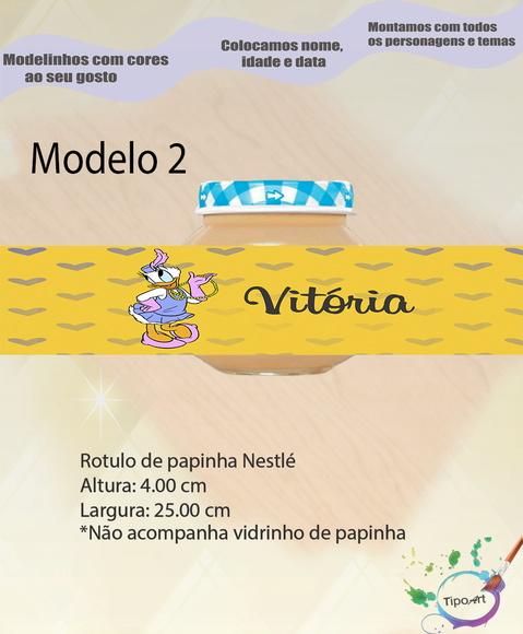 Rótulo Vidro Papinha-margarida