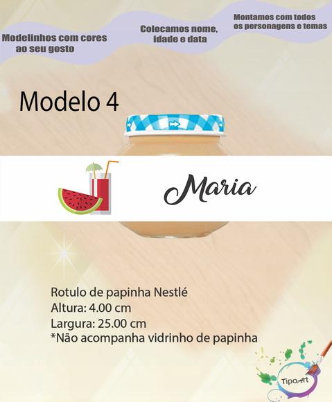 Rótulo Vidro Papinha-melancia