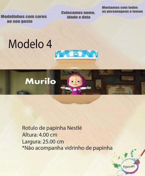 Rótulo Vidro Papinha-masha