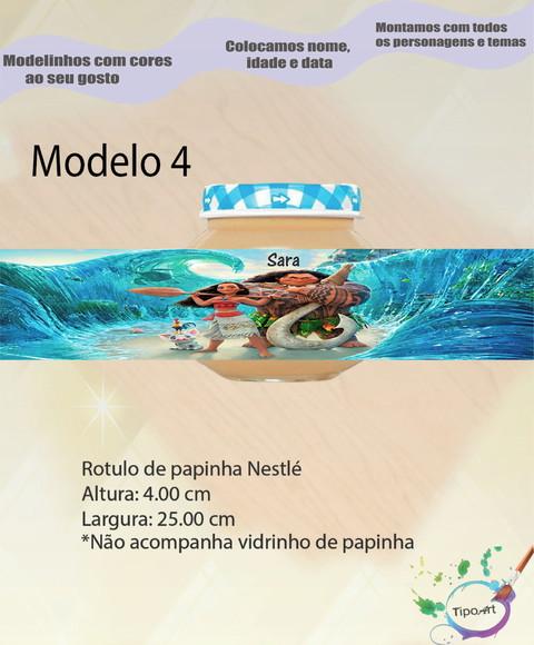 Rótulo Vidro Papinha-moana e Mauí