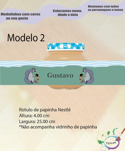 Rótulo Vidro Papinha-mogli