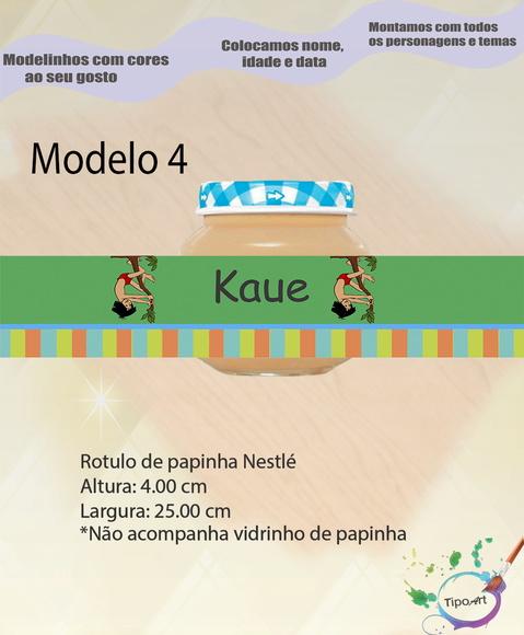 Rótulo Vidro Papinha-mogli