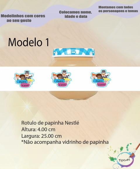Rótulo Vidro Papinha-mundo Bita