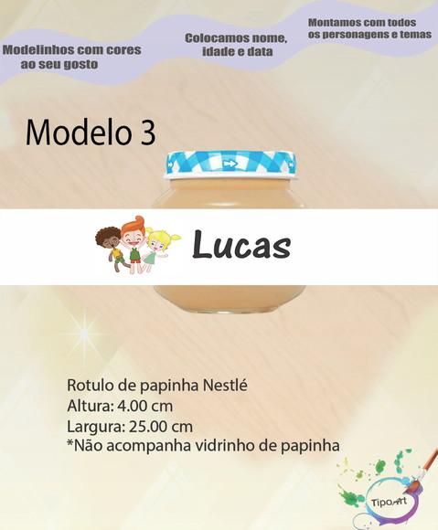 Rótulo Vidro Papinha-mundo Bita