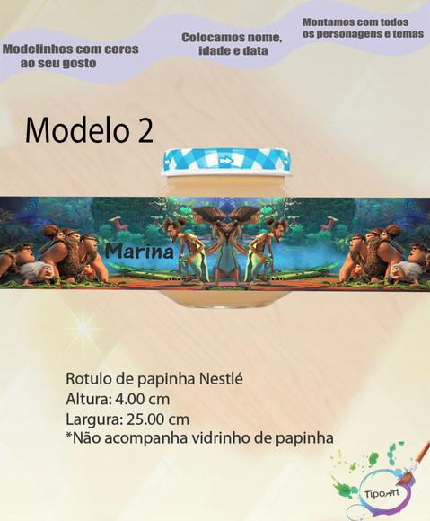 Rótulo Vidro Papinha-os Croods