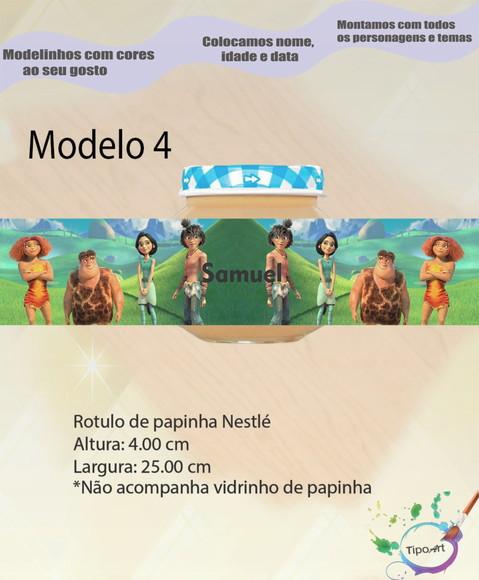 Rótulo Vidro Papinha-os Croods