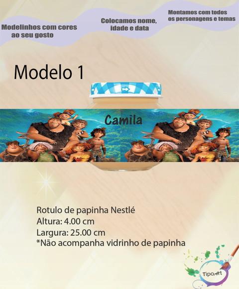 Rótulo Vidro Papinha-os Croods