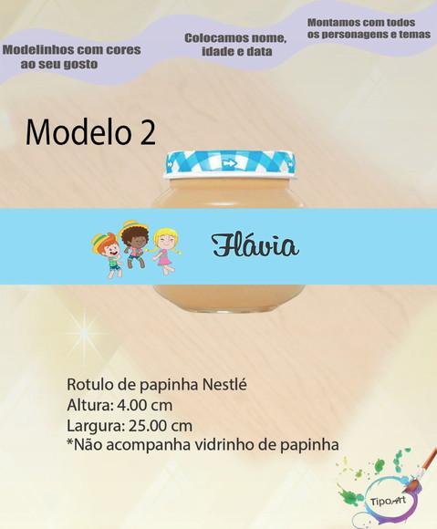 Rótulo Vidro Papinha-mundo Bita
