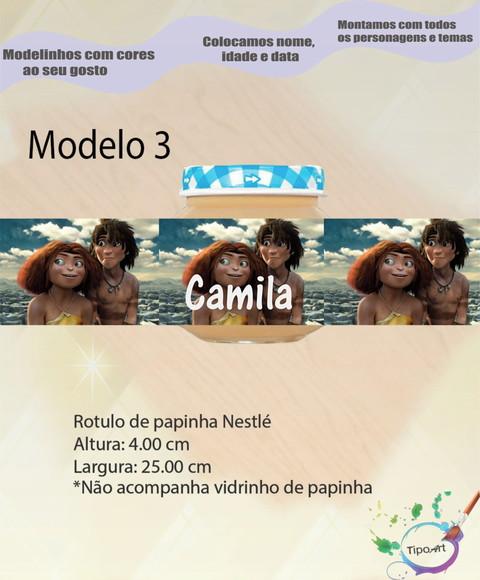 Rótulo Vidro Papinha-os Croods