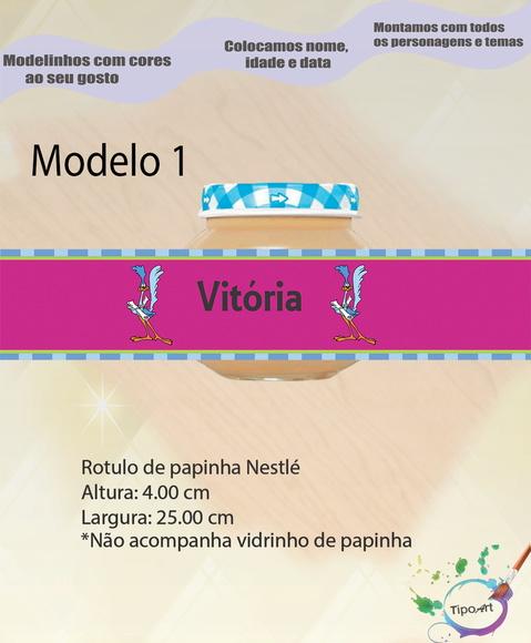 Rótulo Vidro Papinha-papaleguas