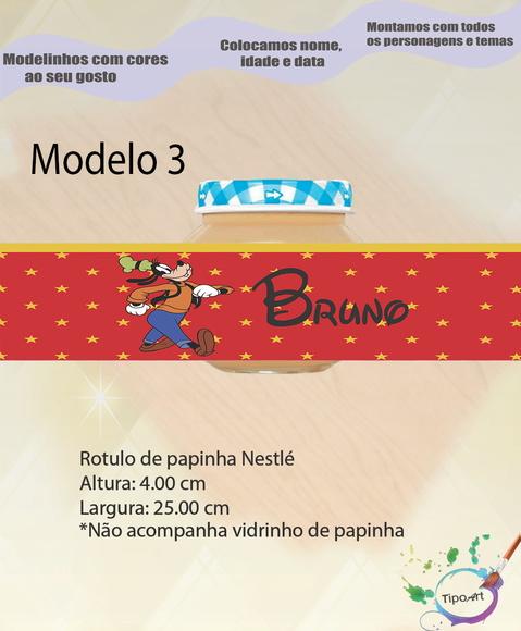 Rótulo Vidro Papinha-pateta