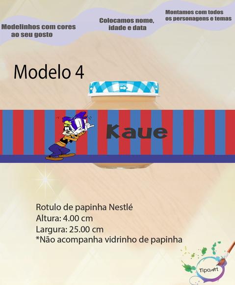 Rótulo Vidro Papinha-pateta