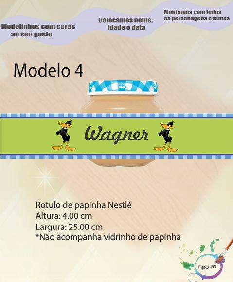 Rótulo Vidro Papinha-patolino