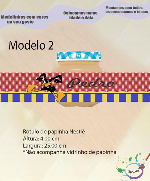 Rótulo Vidro Papinha-patolino