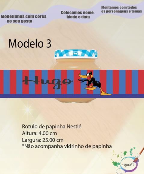 Rótulo Vidro Papinha-patolino