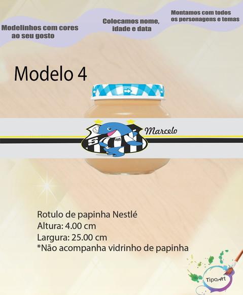 Rótulo Vidro Papinha-peixe