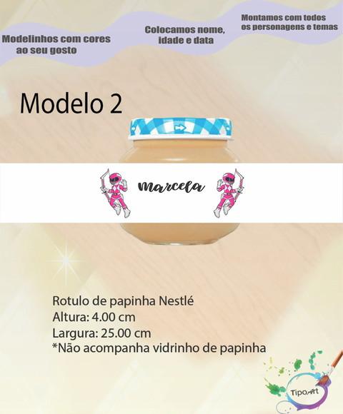 Rótulo Vidro Papinha-pawer Ranger