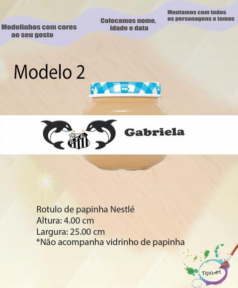 Rótulo Vidro Papinha-peixe