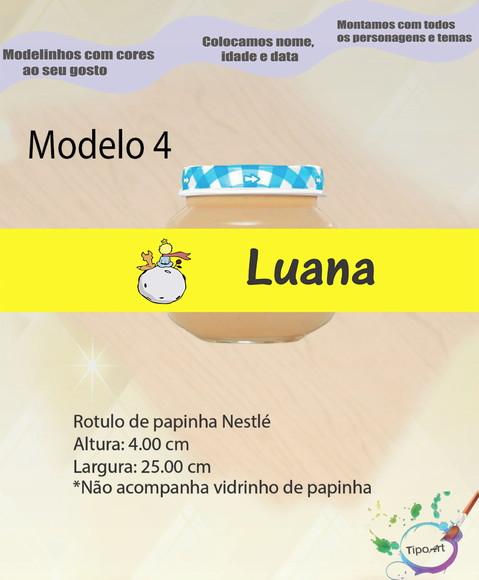 Rótulo Vidro Papinha-pequeno Príncipe