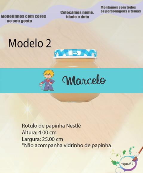 Rótulo Vidro Papinha-pequeno Príncipe