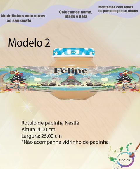 Rótulo Vidro Papinha-pirata