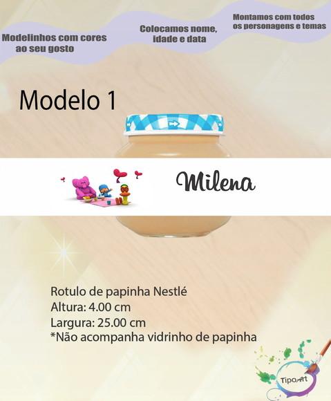 Rótulo Vidro Papinha-pocoyo
