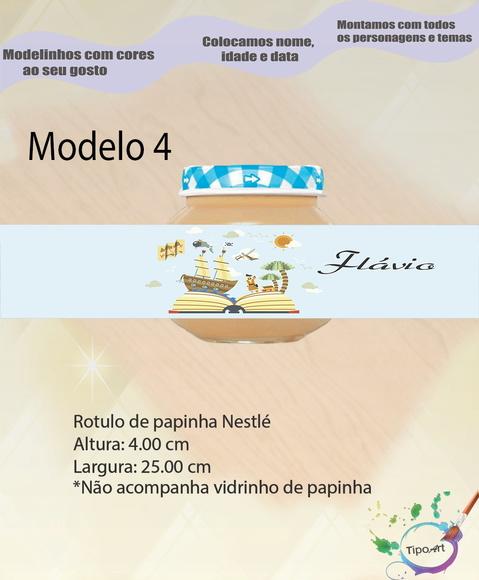 Rótulo Vidro Papinha-pirata