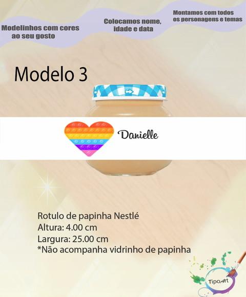 Rótulo Vidro Papinha-pop Fidget