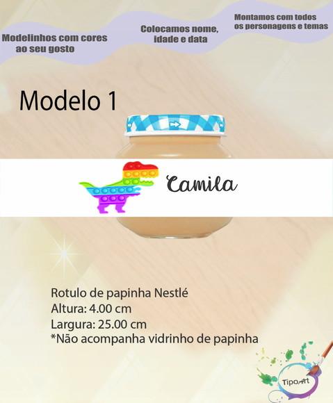 Rótulo Vidro Papinha-pop Fidget
