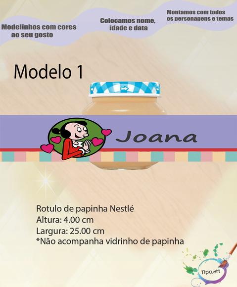 Rótulo Vidro Papinha-popai