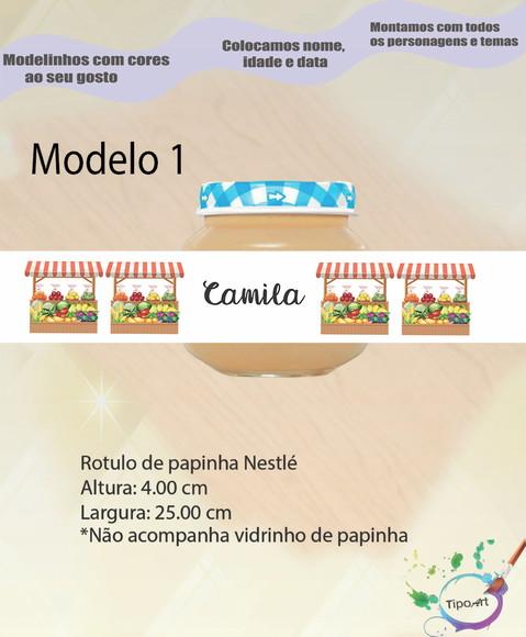 Rótulo Vidro Papinha-quitandinha