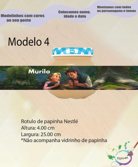 Rótulo Vidro Papinha-rapunzel