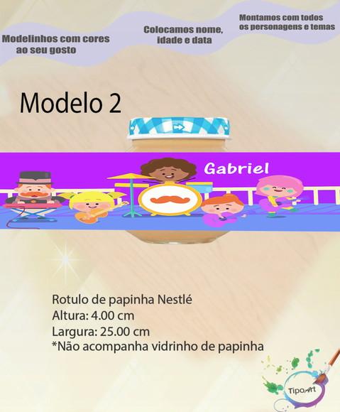Rótulo Vidro Papinha-radio Bita