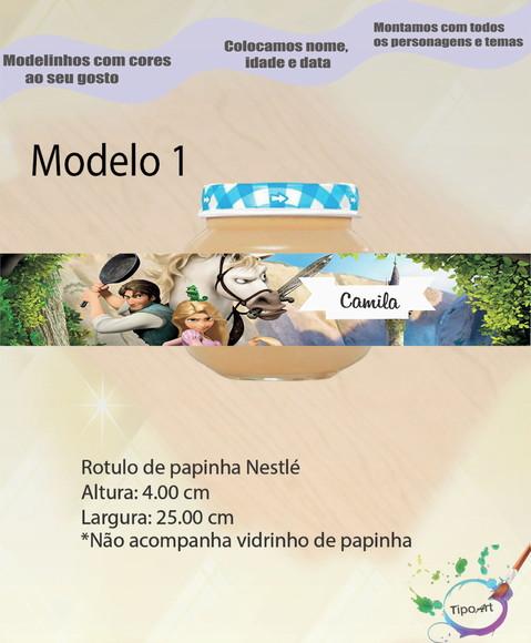 Rótulo Vidro Papinha-rapunzel