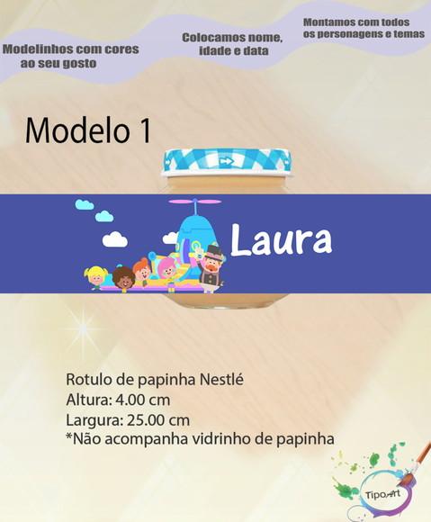 Rótulo Vidro Papinha-radio Bita