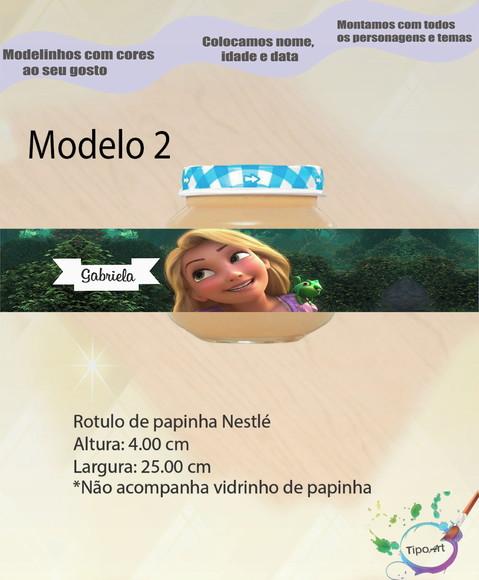 Rótulo Vidro Papinha-rapunzel